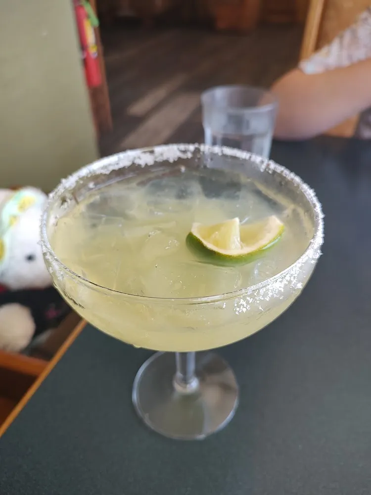 Margarita on the Rocks with a Salted Rim