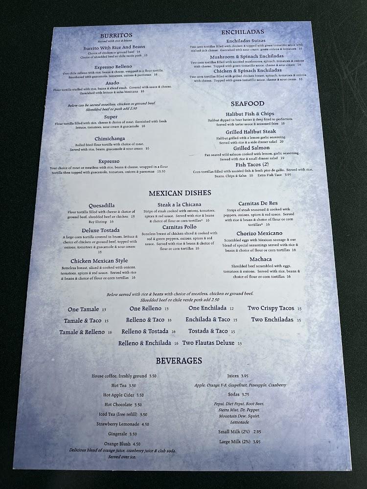 Traveler's Cove Menu image 2