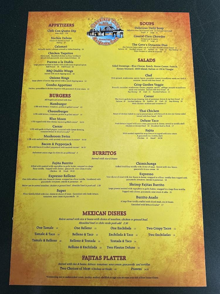 Traveler's Cove Menu image 3