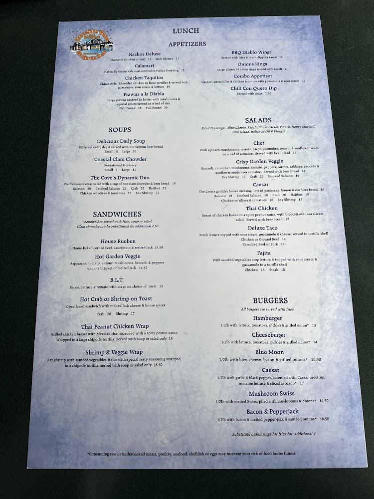 Traveler's Cove Menu image 4