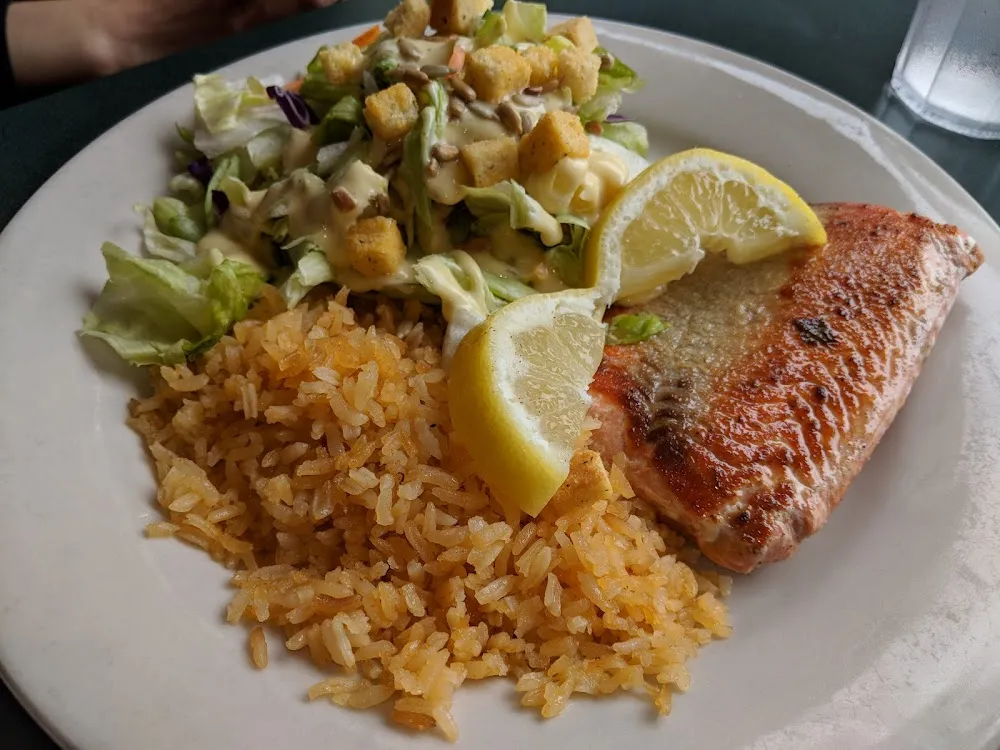 Salmon Rice& Salad